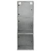 vidaXL Wall Cabinet with Glass Doors Concrete Grey 35x37x100 cm