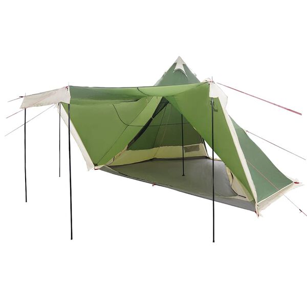 vidaXL Family Tent Tipi 8-Person Green Waterproof