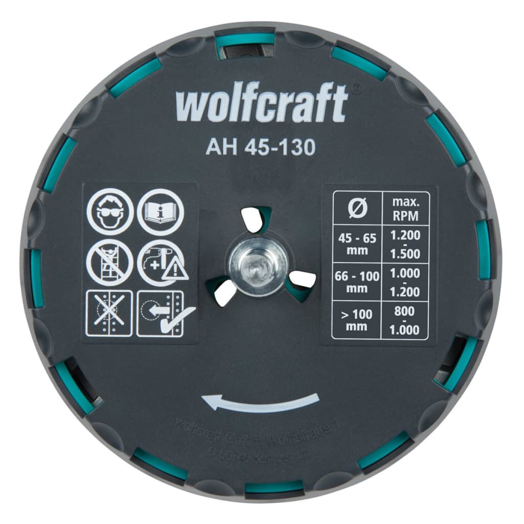 Adjustable shop hole saw