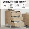 vidaXL Garden Storage Cabinet Beige 55x59x80 cm Poly Rattan