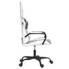 vidaXL Gaming Chair White and Black Faux Leather