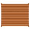 vidaXL Sun Shade Sail Orange and Brown 6 x 5 m 100% Polyester Oxford