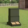 vidaXL Pig Feeder Olive Green 82 x 51 x 91.5 cm Cold-Rolled Steel