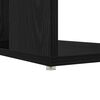 vidaXL Desk with Shelf Black Oak 130 x 50.5 x 75 cm Engineered Wood