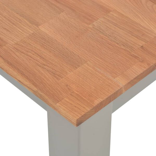 vidaXL Dining Table 180x90x74 cm Solid Oak Wood