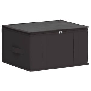 vidaXL Storage Box with Transparent Top Window Anthracite