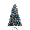 vidaXL Artificial Christmas Tree with 150 LEDs with Stand Green 150 cm