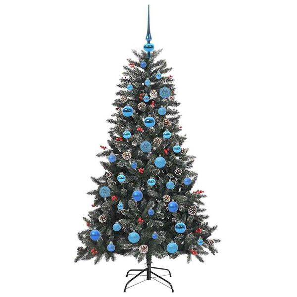 vidaXL Artificial Christmas Tree with 150 LEDs with Stand Green 150 cm