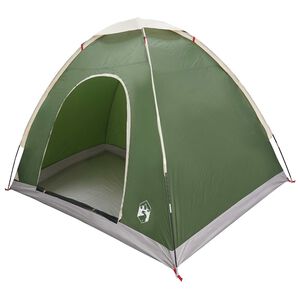 vidaXL Camping Tent 2-Person Green 185T Polyester with PU coating
