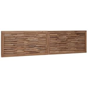 vidaXL Bed Headboard Natural Solid Teak Wood