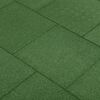 vidaXL Fall Protection Tiles 12 pcs Rubber 50x50x3 cm Green