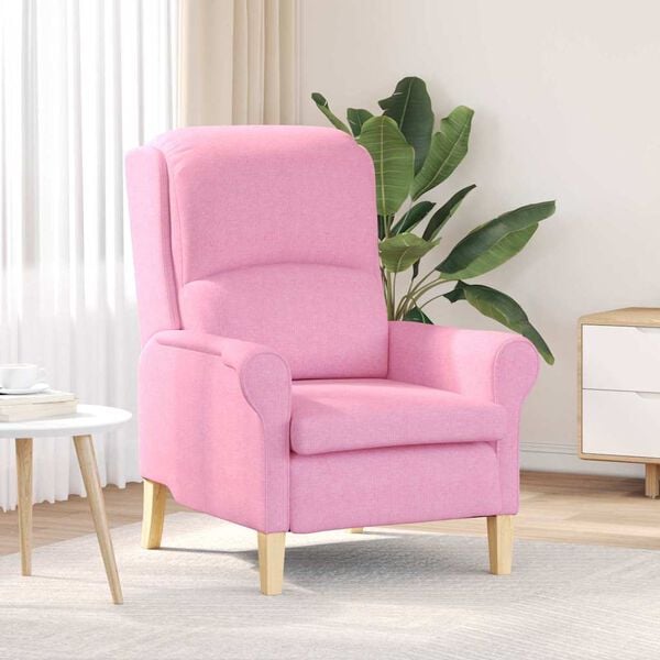 vidaXL Armchair Pink 76 x 94 x 102 cm Fabric