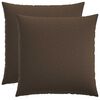 vidaXL Throw Pillow 2 pcs HEERLEN Taupe 65 x 65 cm Fabric