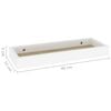 vidaXL Loggia Wall Shelves 4 pcs Oak and White 40x15x4 cm MDF