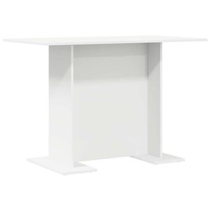 vidaXL Dining Table White 110 x 60 x 75 cm Engineered Wood