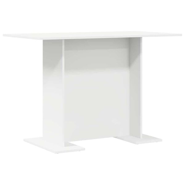 vidaXL Dining Table White 110 x 60 x 75 cm Engineered Wood