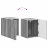 vidaXL TV Cabinet Set Wall-mounted 4 pcs Grey Sonoma Engineered Wood