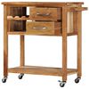 vidaXL Kitchen Trolley 80x45x91 cm Solid Acacia Wood