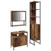 vidaXL Bathroom Furniture Set 3 pcs Old Wood Engineered Wood