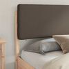 vidaXL Bed Frame with Upholstered Headboard Taupe 200 x 200 cm