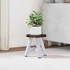 vidaXL Stool Natural 22 x 22 x 24 cm Mahogany Wood