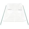 vidaXL Greenhouse with Steel Frame White 10 m² 5x2x2.3 m