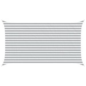 vidaXL Sun Shade Sail Light Grey and White 4,5 x 2,5 m