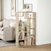 vidaXL Bookcase Sonoma Oak 72x20x120.5 cm Engineered Wood