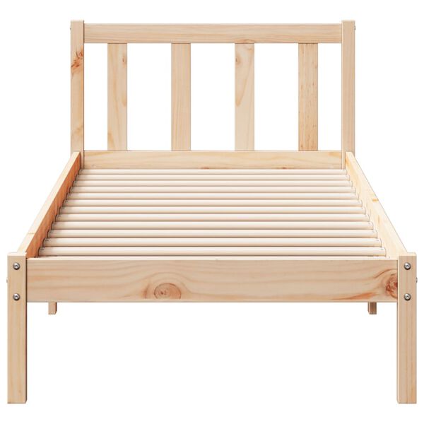 vidaXL Extra Long Bed Frame without Mattress 80x220 cm Solid Wood Pine