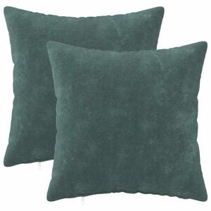 vidaXL Cushion with Pillow HEERLEN 2 pcs Sea Blue Microfiber Fleece