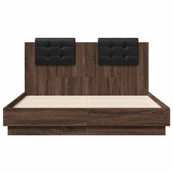 vidaXL Bed Frame without Mattress Brown Oak 120x190 cm Small Double