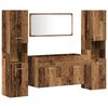 vidaXL 4 Piece Bathroom Furniture Set Old Wood Engineered Wood