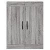 vidaXL Highboard Grey Sonoma 69.5x34x180 cm Engineered Wood
