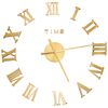 vidaXL 3d Wall Clock | Gold | EVA (ethylene-vinyl acetate) | XXL