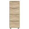vidaXL Storage Cabinet Sonoma Oak 40 x 48 x 105 cm Engineered Wood