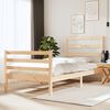 vidaXL Bed Frame without Mattress Solid Wood Pine 90x190 cm Single Single