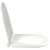 vidaXL Soft-close Toilet Seat with Quick-release Design White