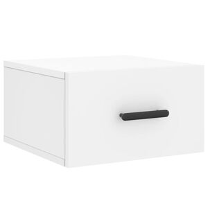 vidaXL Wall-mounted Bedside Cabinet White 35x35x20 cm