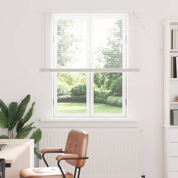 vidaXL Venetian Blind Manual Adjustable White 150 x 120 cm PVC