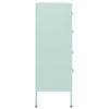vidaXL Chest of Drawers Mint 80x35x101.5 cm Steel