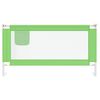 vidaXL Toddler Safety Bed Rail Green 160x25 cm Fabric