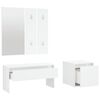vidaXL Hallway Furniture Set White Engineered Wood