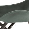 vidaXL Butterfly Stool Grey Real Leather