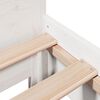 vidaXL Bed Frame without Mattress White 90x190 cm Single Solid Wood Pine