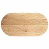 vidaXL Table Top 120x60x4 cm Solid Wood Oak Oval