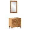 vidaXL Bathroom Cabinet Set Wall-mounted 2 pcs Solid Mango Wood