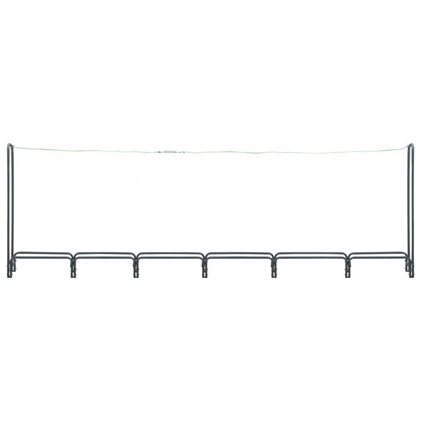 vidaXL Firewood Rack Anthracite 360x35x120 cm Steel