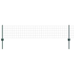 vidaXL Welded Wire Fence 10 x 0.4 m (W x H) PVC-Coated Steel Green