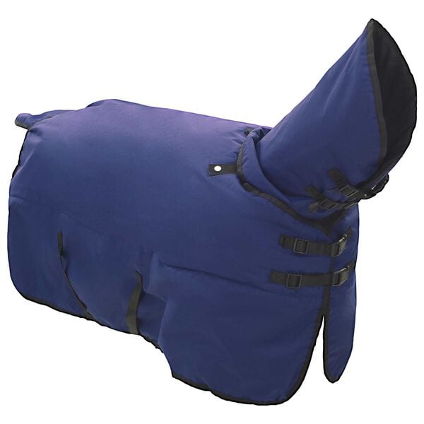 vidaXL Horse Blanket Full Navy Blue 85 cm Polyester