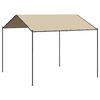 vidaXL Canopy Tent Beige 4x4 m Steel and Fabric